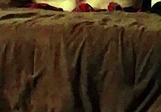 wife explores pleasure with 10 inch vibrator in voyeur session