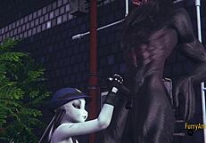 Judy Hopps Delivers Passionate Handjob And Sucking In Furry Cosplay POV