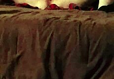 wife explores pleasure with 10 inch vibrator in voyeur session