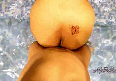 Aunt’s big boobs and pussy get sucked and fucked