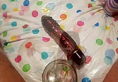 Milf Cougar Squirts With Dildo Toys