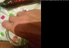 Milf Cougar Squirts With Dildo Toys