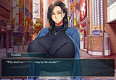 Visual novel adventure: Bathroom encounter and her father figure