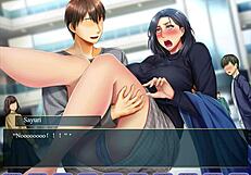 Visual novel adventure: Bathroom encounter and her father figure