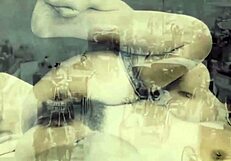 复古摄影捕捉毛茸茸亚洲女人的生猛跨种族场面