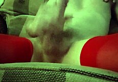 Dana Devine Crossdresser In Red Tights