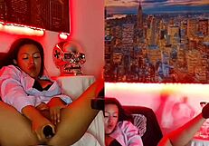 Intense perreo dancing with karol g and alicia keys in my first live watch it until the end if you want to cum with me face a b