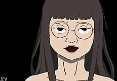 Porn Animation - Bent Over for Blowjob and Creampie Action!