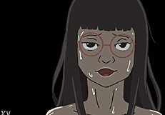 Porn Animation - Bent Over for Blowjob and Creampie Action!