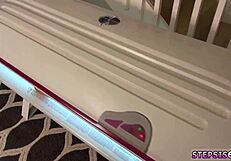 skinny blonde teen with big boobs fucks her pal's stepsister