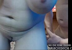 Watch this submissive blonde gag on a monster cock.