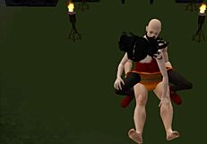 HD monster fuck gets fucked big monster goddess