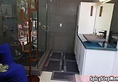 busty stepma sarah taylor, why not jump on your lucky stepson's cock?