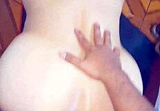 After party, mature milf gives intense massage to petite teen