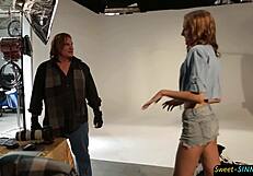 teen beauty seduces photographer with hot 69 and fucking