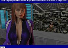 Can You Handle This Virtual Sci-Fi Girl's Shaved Pussy Fucking and Cumshot in the Armory?