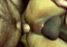 Sucking the Gifted Brunette's Massive Cock Bareback