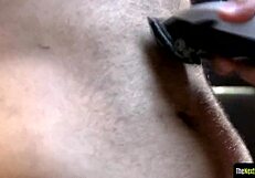 Captive Jock Sucking Black Cock Gets Cumshot