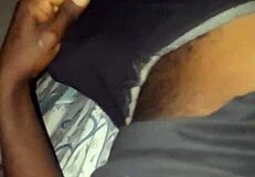 Kenyan Black Guy Stroking His Bbc