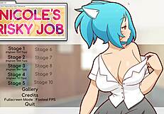 Nicole Risky Job Hentai Game Pornplay Ep 4 Camgirl Masturbates Watching Exposed Tits