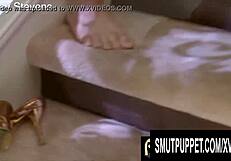 smut puppet - brunettes railed hard in mmf threesome compilation