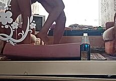 Kazakh couple creates home video