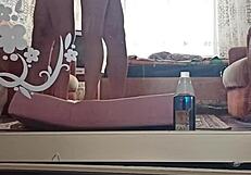 Kazakh couple creates home video