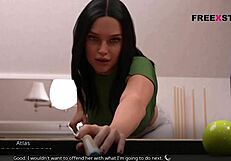 Atlas and Leyala Play Billiards for Sexual Rewards