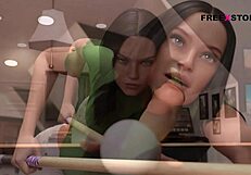 Atlas and Leyala Play Billiards for Sexual Rewards