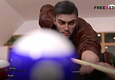 Atlas and Leyala Play Billiards for Sexual Rewards