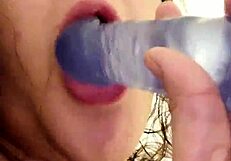 Lil-Ryda Seductively Teases And Sucks Her Toy Big Boy Blue