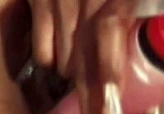 Ebony Wife With Toys Masturbating Hard And Feeling Good