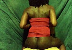 Watch this black sissy Titania Tension riding that big dildo?