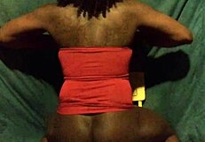 Watch this black sissy Titania Tension riding that big dildo?