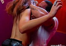 European beauty Angelina’s intense hardcore sex with muscular partner