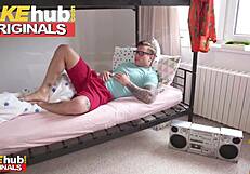 Fakehub - college student’s room invaded by a dangerous yet hot big ass babe with big tits squirting everywhere