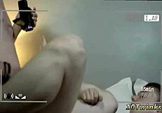 youngest boy gay sex in bathroom with twink