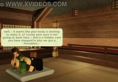 Girl intrudes cave, gets hard fuck