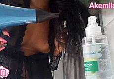 Latina Webcam Routine in Outdoor Lingerie