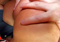 Beautiful young Spanish blonde sucks dick real good and lets her be fucked