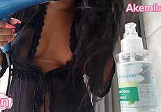 Latina Webcam Routine in Outdoor Lingerie