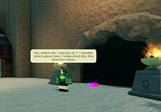 Girl intrudes cave, gets hard fuck