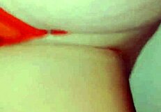 Slut has one leg up pussy wide open time for dinner with resaboo