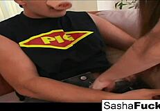 Sasha Strips Corset For Anal?