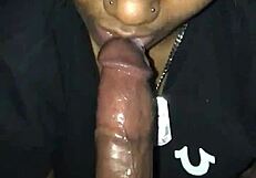 Watch This Ebony Sloppy Deepthroat Action
