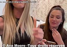 young french amateurs ava moore and laure raccuzo meet tinder strangers for hotel encounters