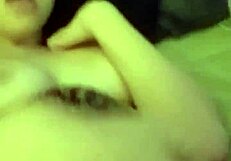 An amateur milf explores a big dildo passionately