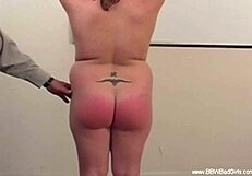 Bad secretary spanked hard for sloppy work in amateur office moment