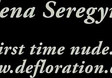 elena seregyna gets the hottest virgin massage with seduction and orgasm, oiled brunette petite teen