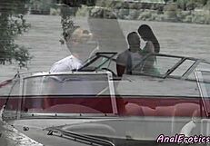 Eurobabe Buttfucks Cock Outdoors